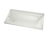 MAAX 106174-R-103-001 Exhibit 6042 IF Acrylic Alcove Right-Hand Drain Aeroeffect Bathtub in White