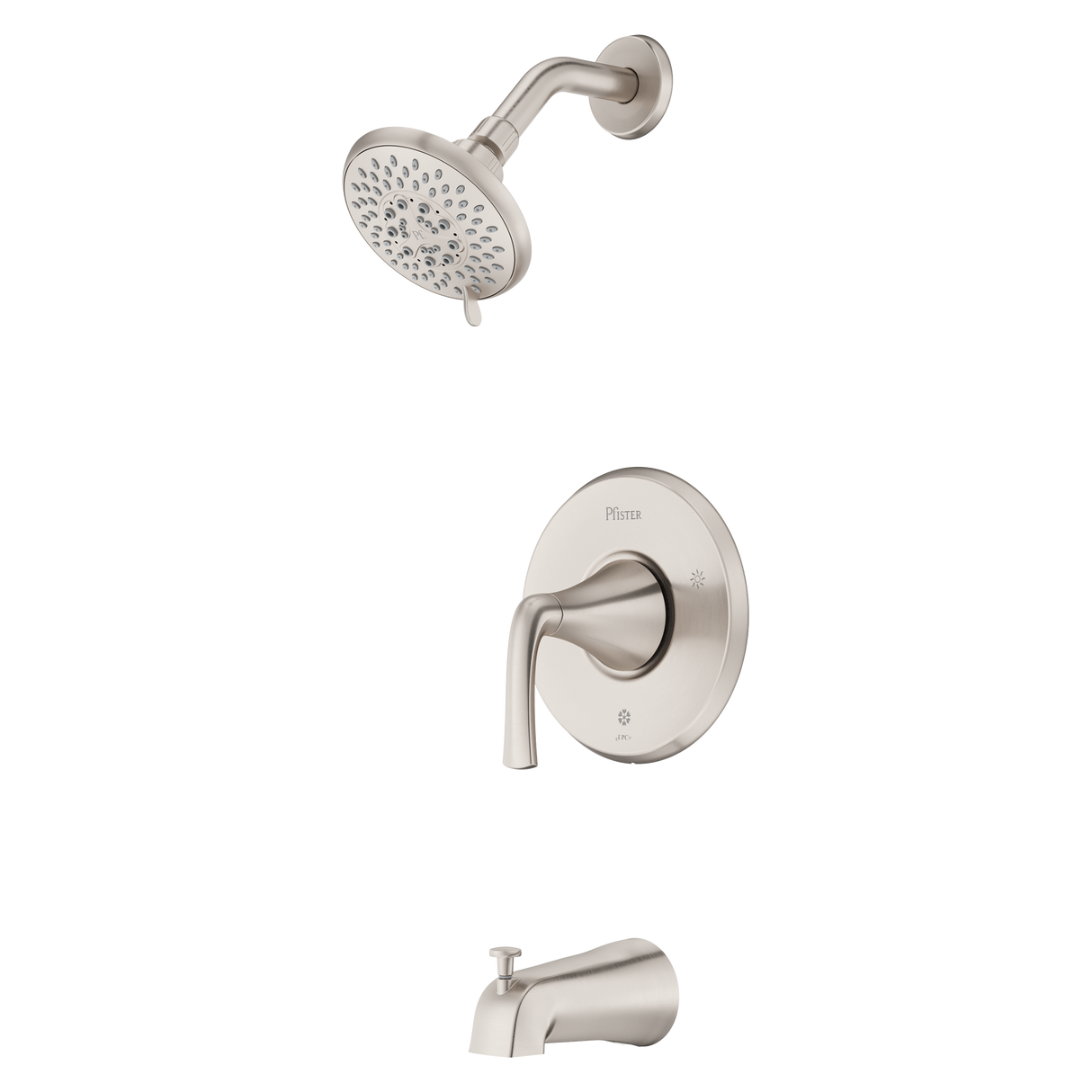 McAllen 1-Handle Tub & Shower Trim Kit in Spot Defense Brushed Nickel