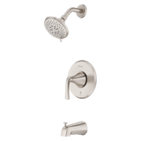 McAllen 1-Handle Tub & Shower Trim Kit in Spot Defense Brushed Nickel