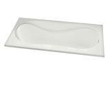 MAAX 102722-000-001-000 Cocoon 6032 Acrylic Drop-in End Drain Bathtub in White