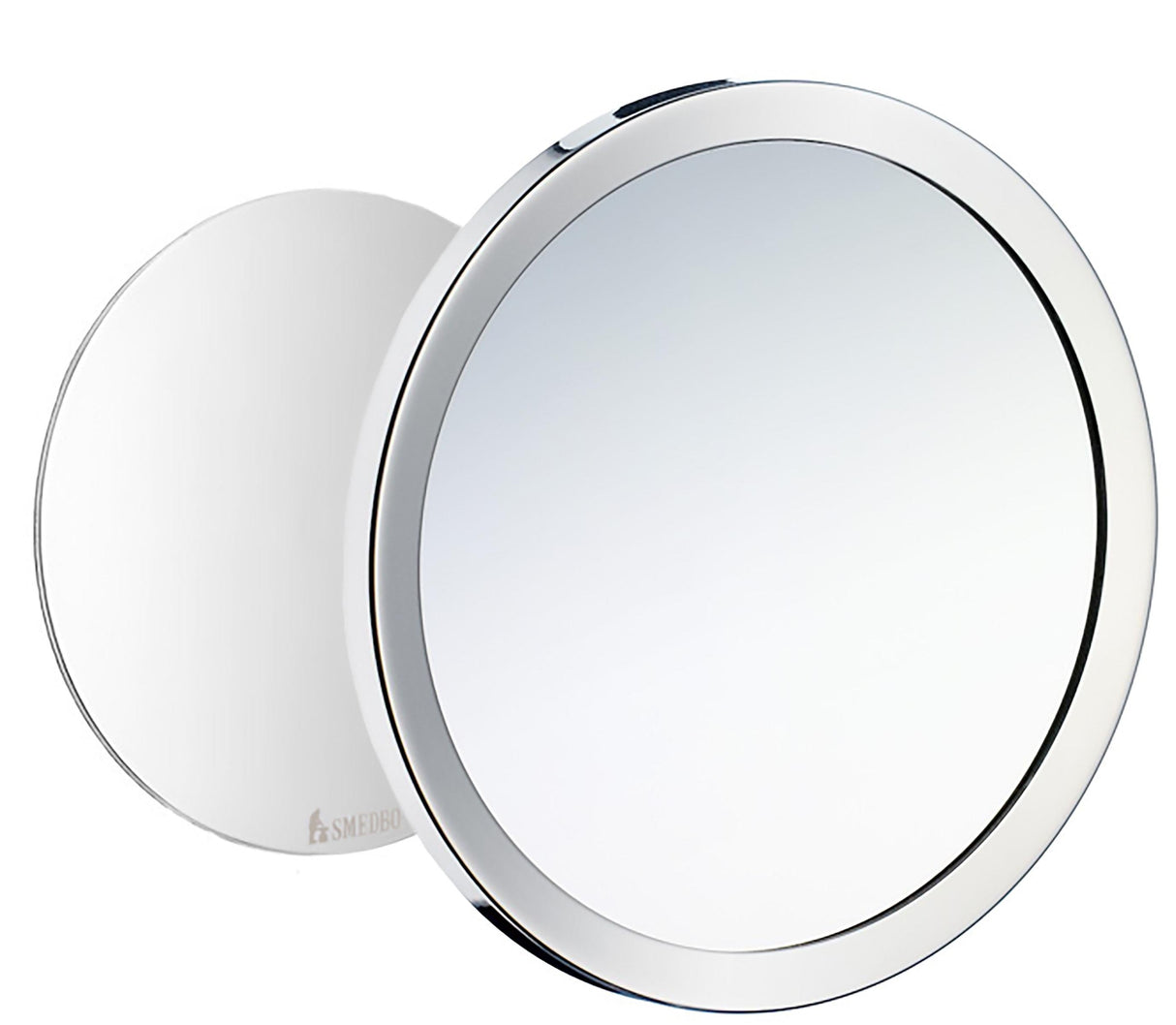 Smedbo Outline Magnetic Shaving/Make-up Mirror Self-Adhesive wall plate in Polished Chrome