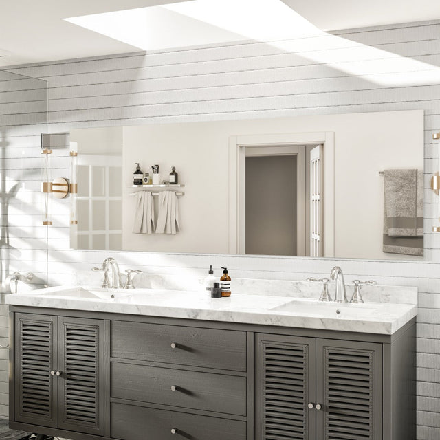 Eviva Sleek 72" x 30" Rectangular Frameless Mirror