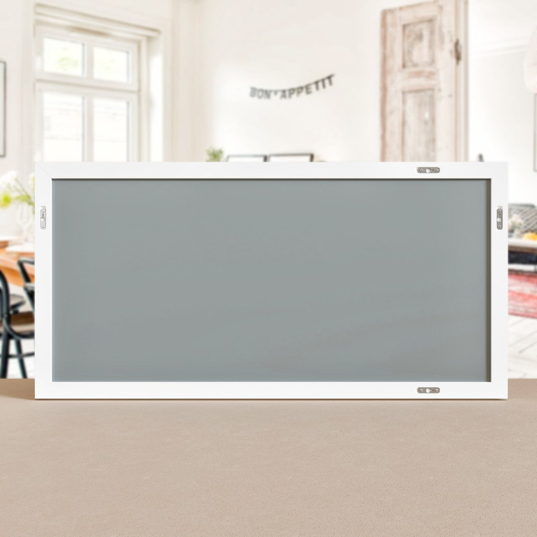 Eviva New York 60" x 30" Rectangular White Wooden Framed Mirror