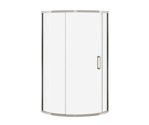 MAAX 137446-900-305-000 Radia Round 36 x 36 x 71 ½ in. 6mm Sliding Shower Door for Corner Installation with Clear glass in Brushed Nickel