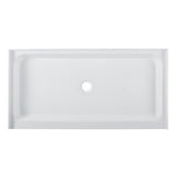 Voltaire 60 x 30 Acrylic White, Single-Threshold, Center Drain, Shower Base