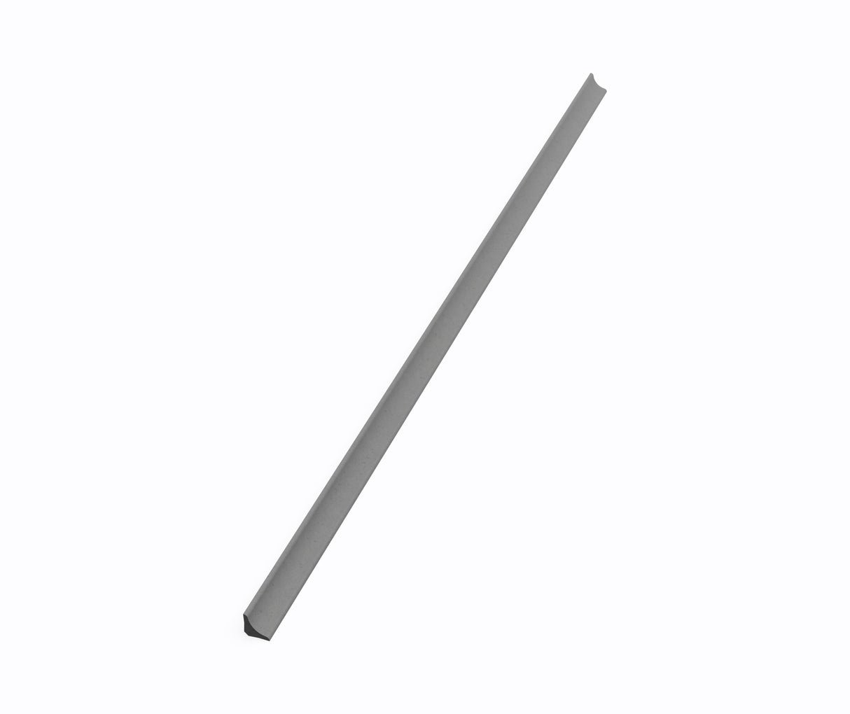 Swanstone CM-2072 1/2" x 1-1/4" x 72" Corner Molding in Ash Gray CM00072.203