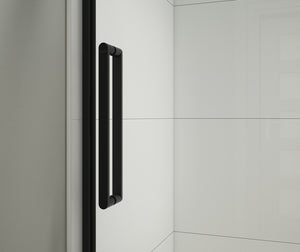 MAAX 134950-900-340-000 Halo Pro 48 x 32 x 78 3/4 in Sliding Shower Door for Corner Installation with Clear glass in Matte Black