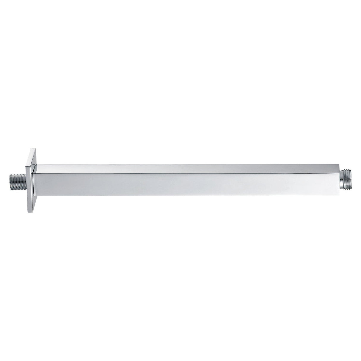 DAX Brass Square Ceiling Shower Arm, 8", Chrome DAX-1012-200-CR