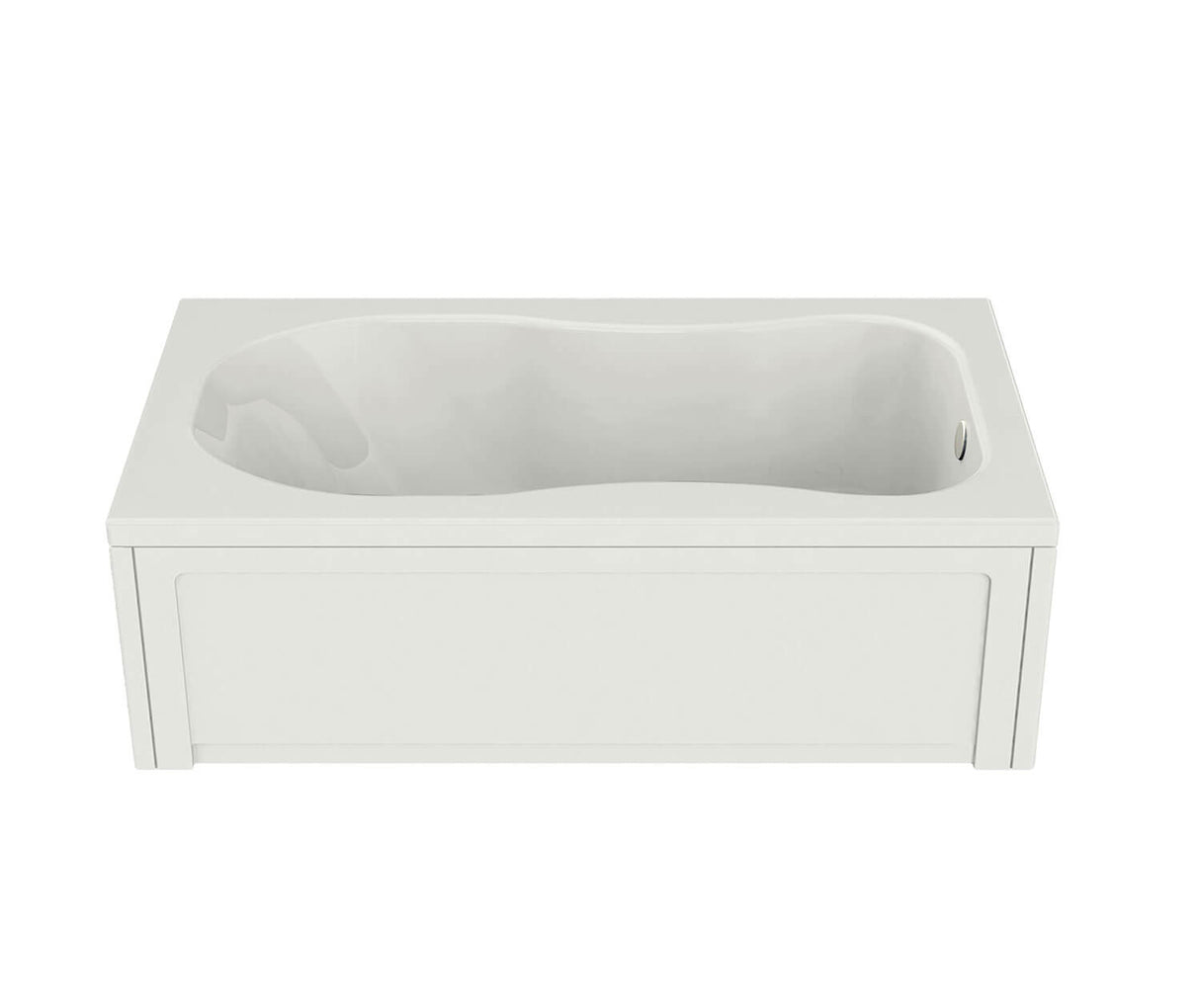 MAAX 101055-000-001-000 Topaz 6036 Acrylic Alcove End Drain Bathtub in White