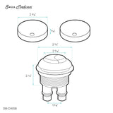 Toilet Hardware Black (SM-1T803HB)