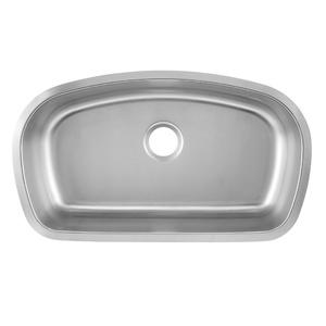 DAX Stainless Steel Single Bowl Undermount Kitchen Sink, Brushed Stainless Steel DAX-3319