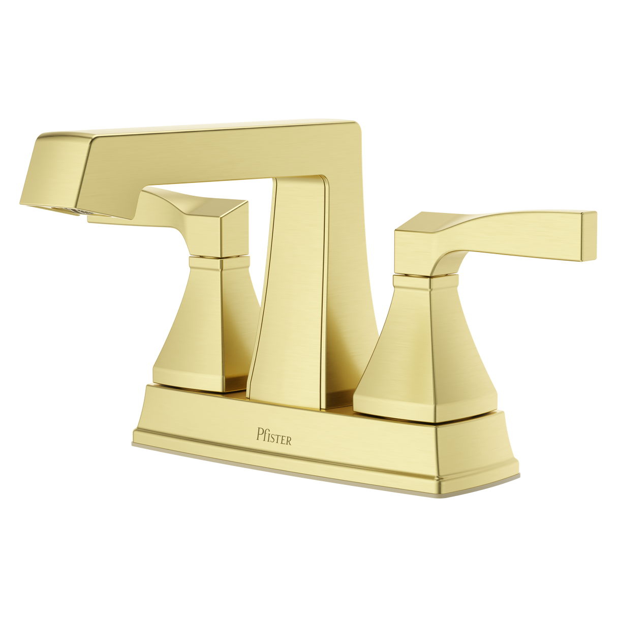 Holliston 4 in Centerset Bathroom Faucet in Brushed Gold