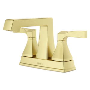 Holliston 4 in Centerset Bathroom Faucet in Brushed Gold