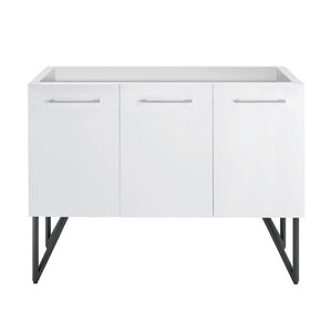 Annecy 48 Glossy White Bathroom Vanity Cabinet Only (SM-BV214)