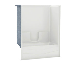MAAX 105288-R-000-006 TS-3060 AcrylX Alcove Right-Hand Drain One-Piece Tub Shower in Sterling Silver