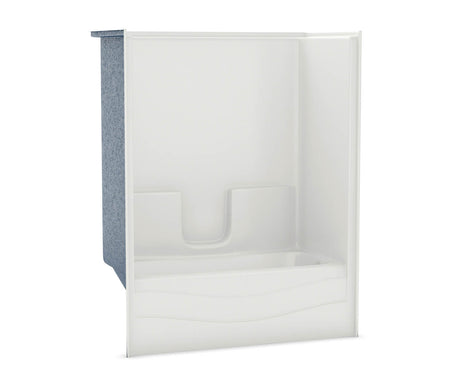 MAAX 105288-000-002-501 TS-3060 AcrylX Alcove Left-Hand Drain One-Piece Tub Shower in White