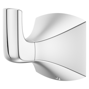 Soft Square Robe Hook In Polished Chrome