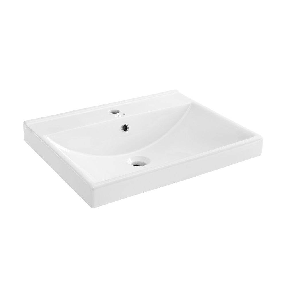 Carre 24" Vanity Top Bathroom Sink Single Hole