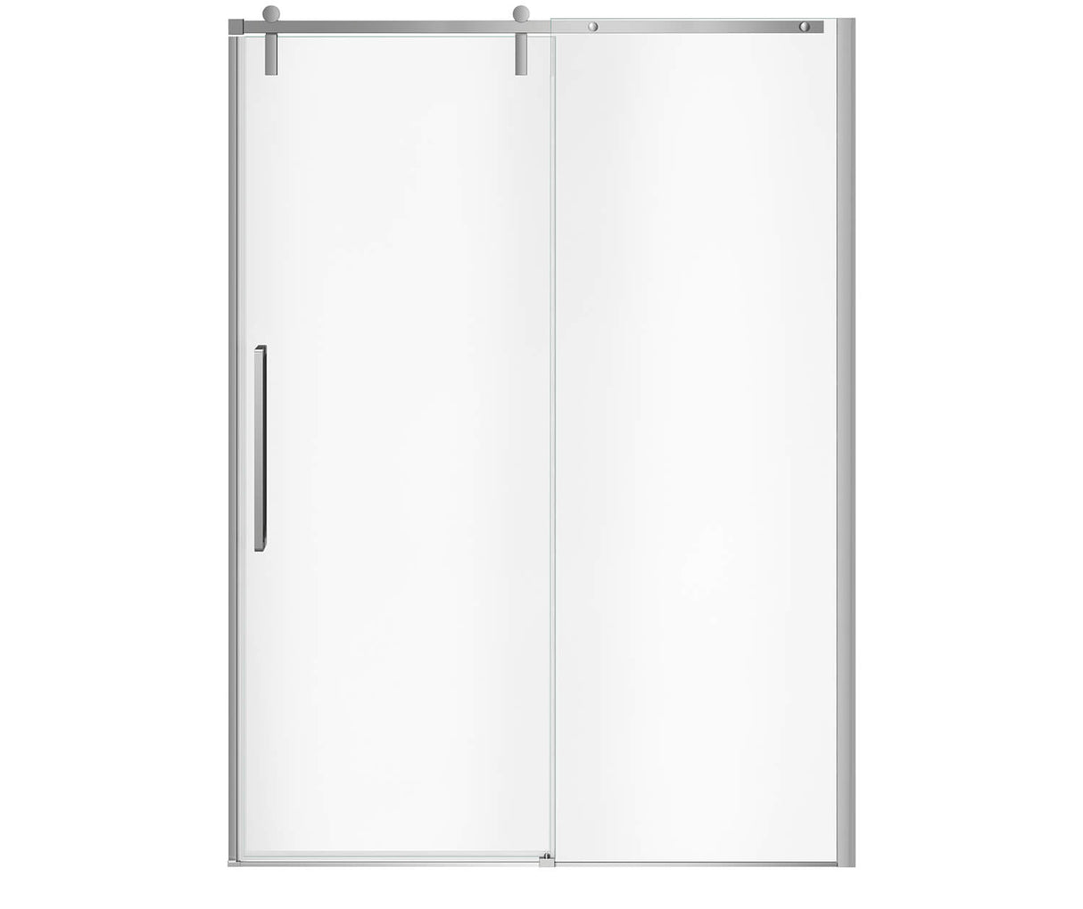 MAAX 135875-900-084-000 Nebula 56 ½-58 ½ x 78 ¾ in. 8mm Sliding Shower Door for Alcove Installation with Clear glass in Chrome