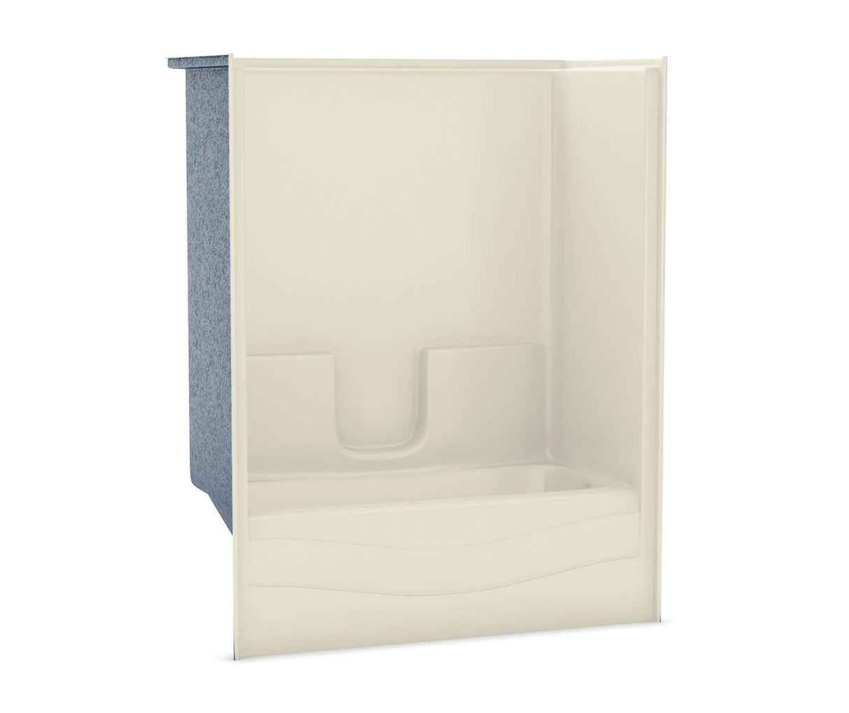 MAAX 105288-000-004-001 TS-3060 AcrylX Alcove Left-Hand Drain One-Piece Tub Shower in Bone