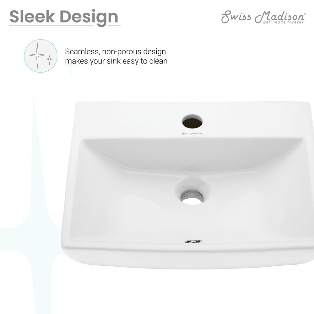 Sublime Compact Ceramic Wall Hung Sink