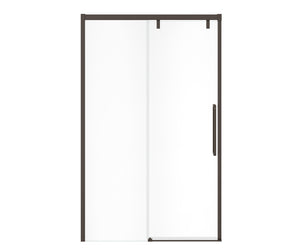 MAAX 135323-900-173-000 Uptown 44-47 x 76 in. 8 mm Sliding Shower Door for Alcove Installation with Clear glass in Dark Bronze