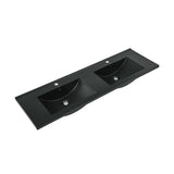 60 inch Vanity Top Bathroom Sink in Matte Black