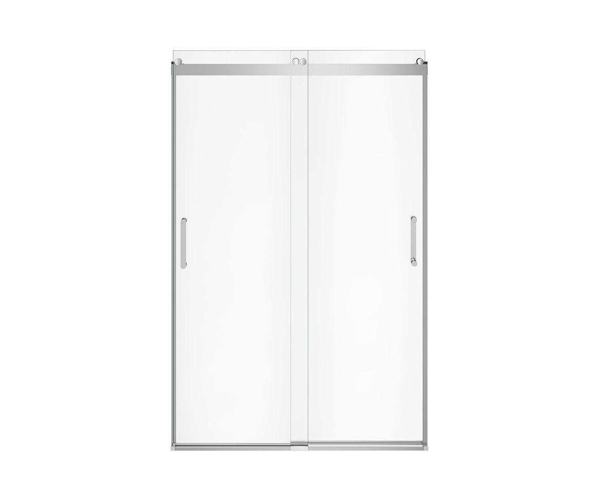 MAAX 136693-900-084-000 Revelation Round 44-47 x 70 ½-73 in. 8mm Bypass Shower Door for Alcove Installation with Clear glass in Chrome
