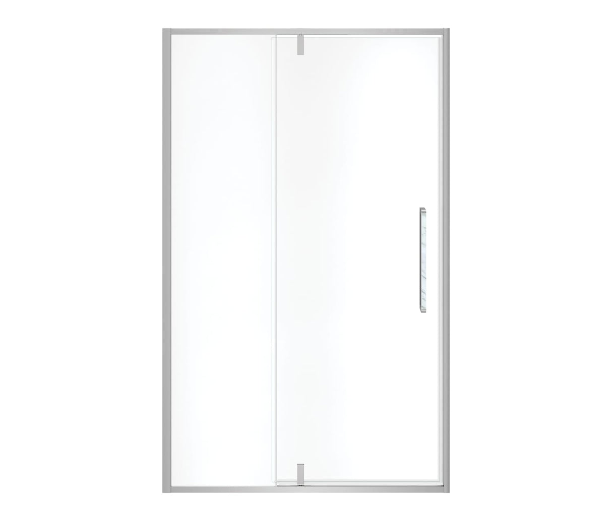 MAAX 135325-900-282-000 Uptown 45-47 x 76 in. 8 mm Pivot Shower Door for Alcove Installation with Clear glass in Chrome & White Marble