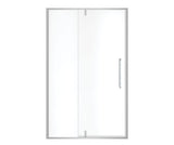 MAAX 135325-900-282-000 Uptown 45-47 x 76 in. 8 mm Pivot Shower Door for Alcove Installation with Clear glass in Chrome & White Marble