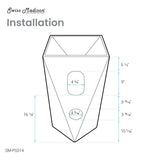 Brusque One-Piece Pedestal Sink