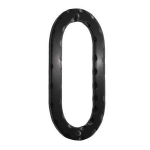 Smedbo Beslagsboden House Number 0 in Black Wrought Iron