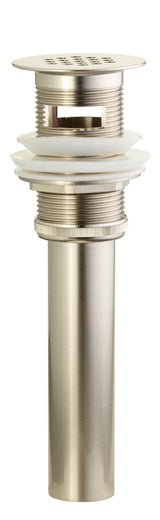 Lenova A-SP-31GFN Open Grid Drain With Overflow - Brushed Nickel