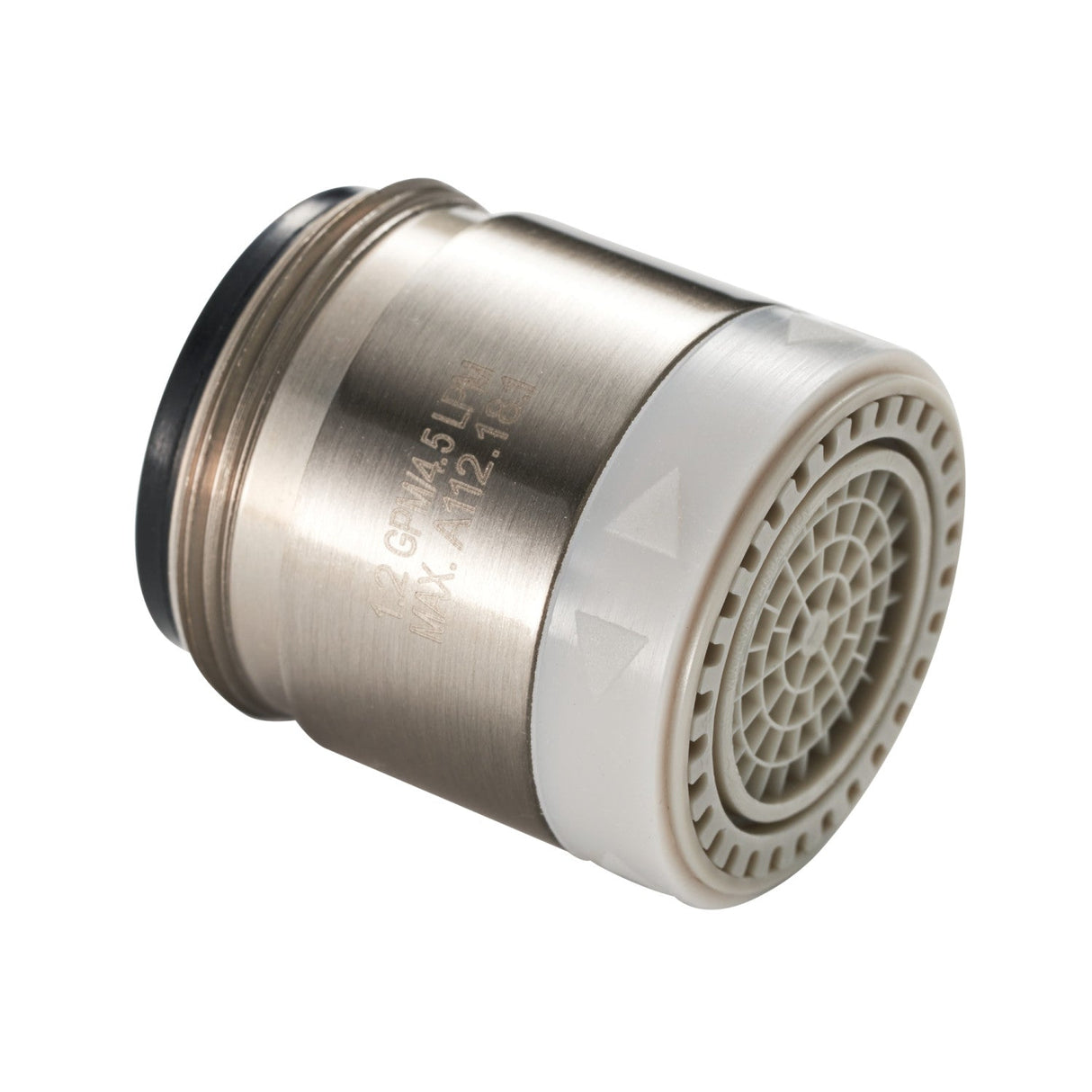 Spritz A151627UNSL8 Dual-function 1.2 GPM Male Aerator, 15/16"-27 UNS, Brushed Nickel