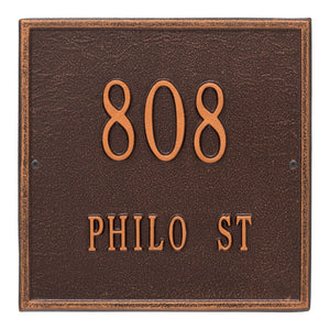 Whitehall 2111AC - Personalized Square Plaque - Standard - Wall - 2 line