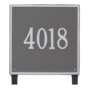 Whitehall 2119PS - Personalized Square Plaque - Estate - Lawn - 1 line