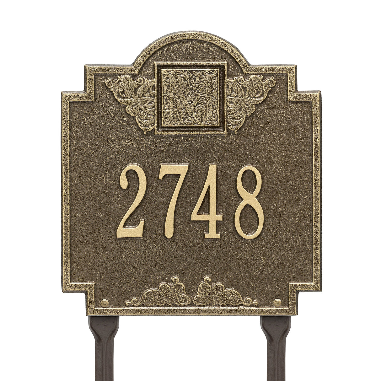 Whitehall 5105AB - Monogram - Standard Lawn - One Line