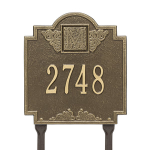 Whitehall 5105AB - Monogram - Standard Lawn - One Line