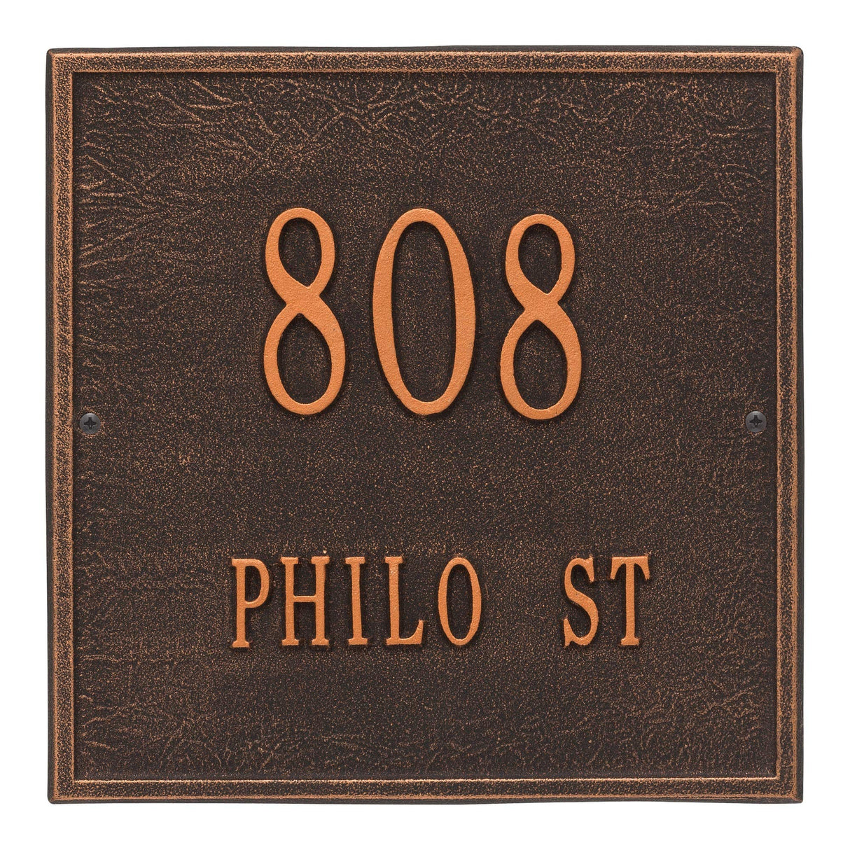 Whitehall 2111OB - Personalized Square Plaque - Standard - Wall - 2 line