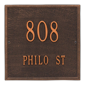Whitehall 2111OB - Personalized Square Plaque - Standard - Wall - 2 line