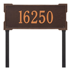 Whitehall 1121AC - Personalized Roanoke Plaque - Estate -Lawn - 1 Line