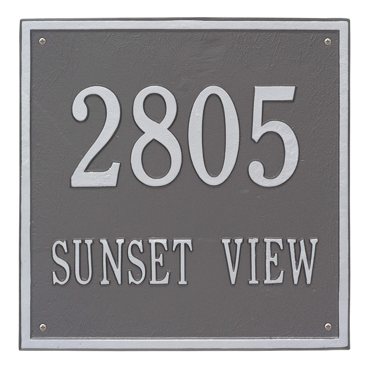 Whitehall 2117PS - Personalized Square Plaque - Estate -Wall - 2 line