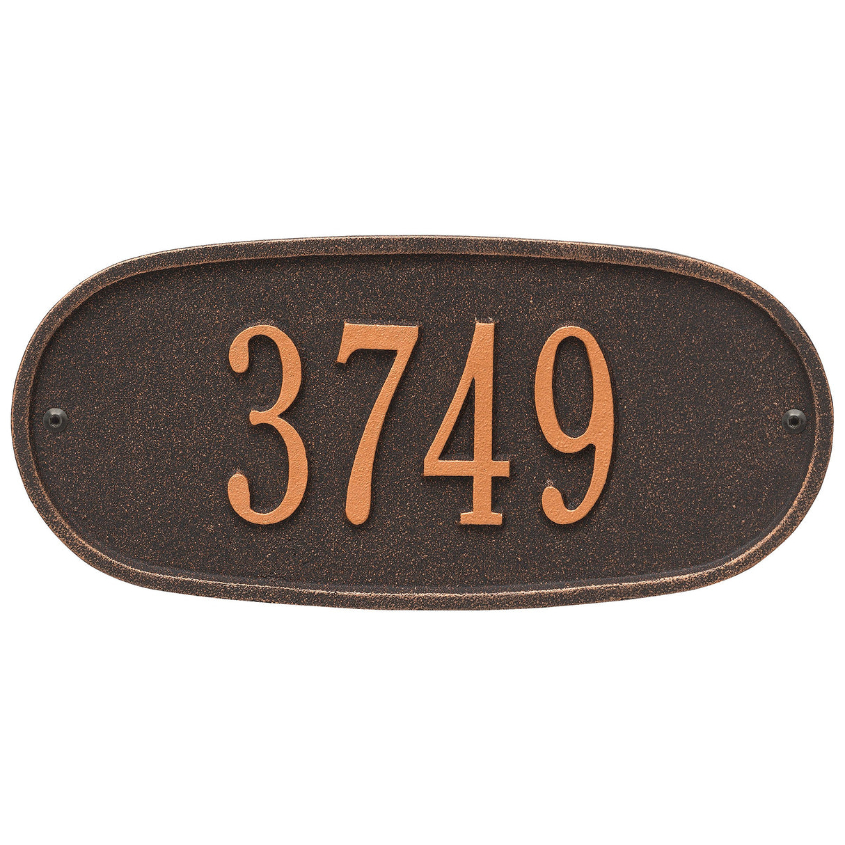 Whitehall 4004OB - Oval Plaque - Std Wall - One Line