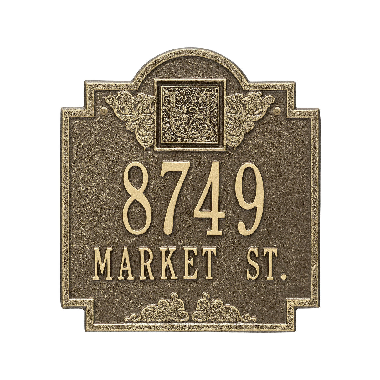 Whitehall 5006AB - Monogram - Standard Wall - Two Line