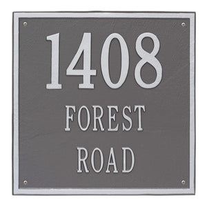Whitehall 2118PS - Personalized Square Plaque - Estate - Wall - 3 line