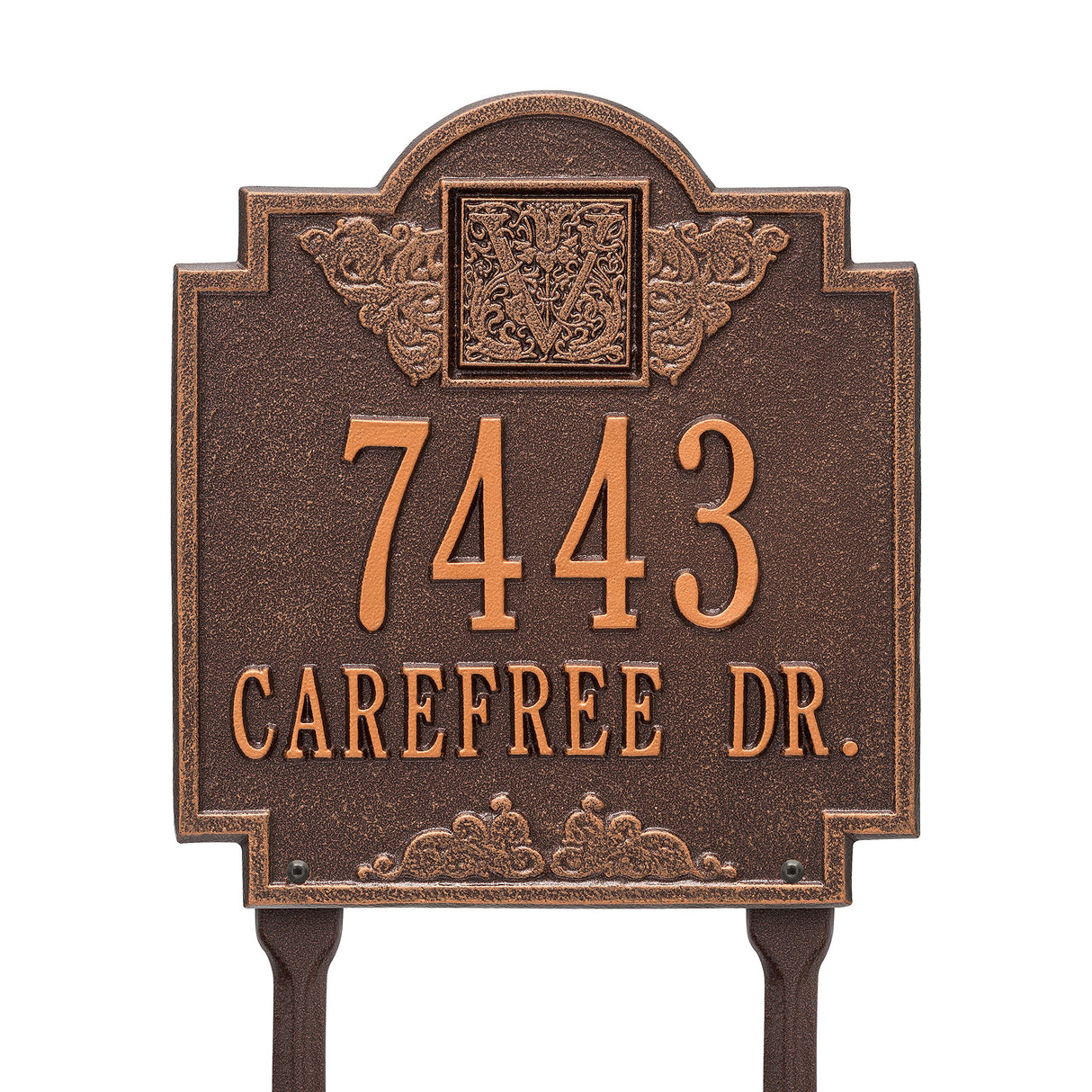 Whitehall 5106AC - Monogram - Standard lawn - Two Line