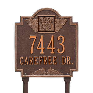 Whitehall 5106AC - Monogram - Standard lawn - Two Line