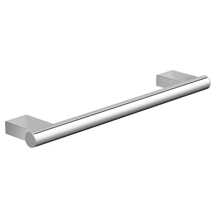 Towel Bar, 14 Inch, Contemporary, Polished Chrome, Round