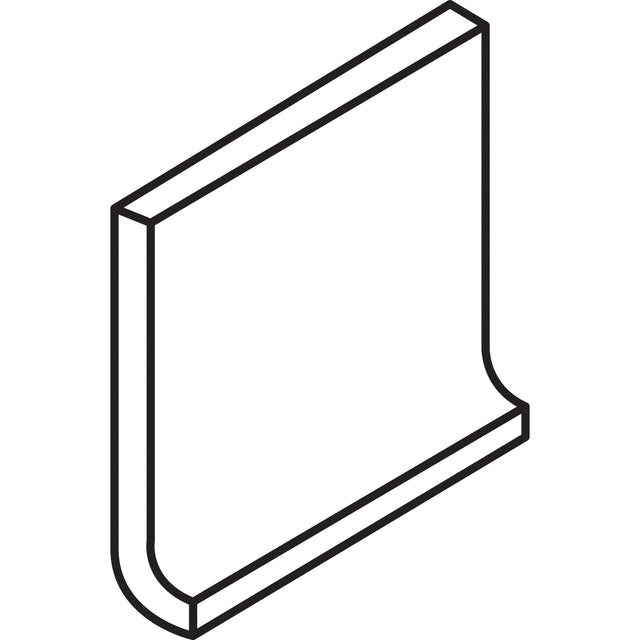 American Olean Color Complements Matte Carrara A3601 Cove Base Matte Wall Tile Trim