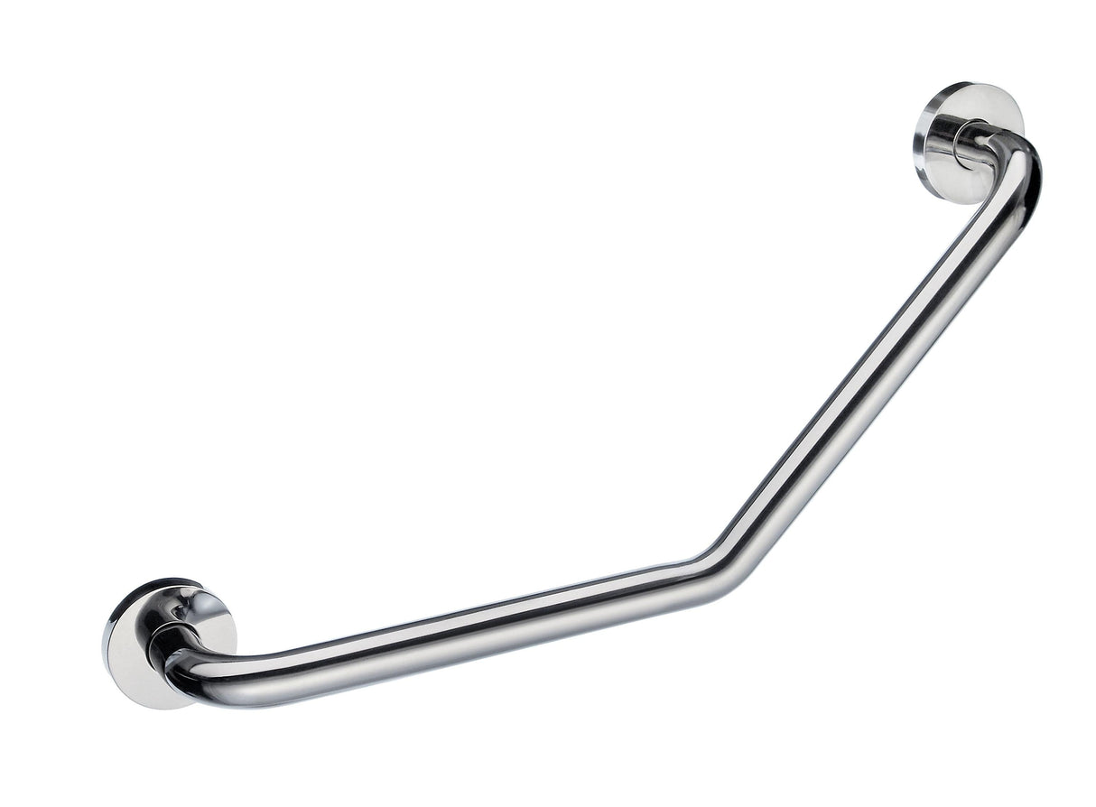 Smedbo Living Grab Bar Long V-form 135° in Stainless Steel Polished